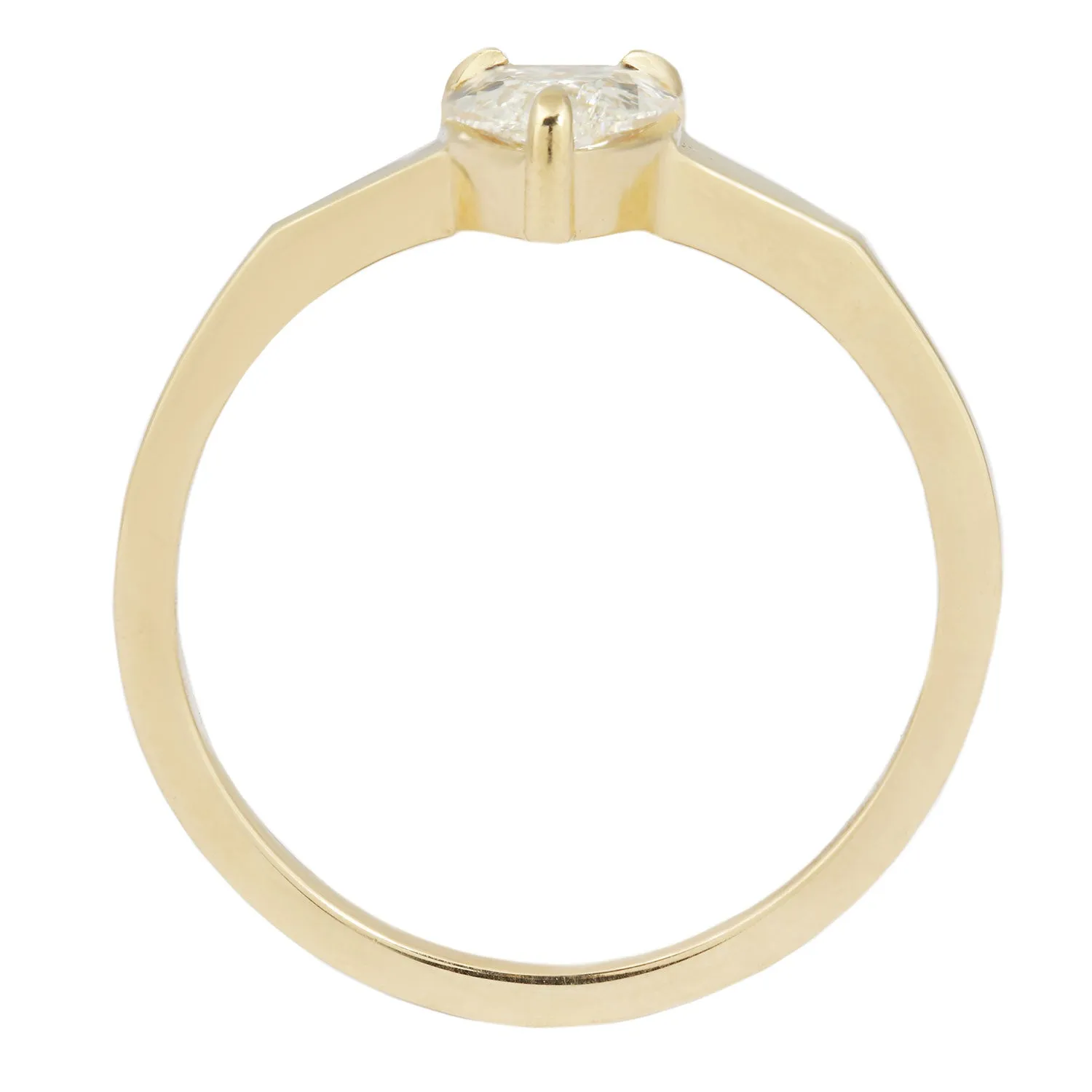 Pointed Pear Diamond Ring