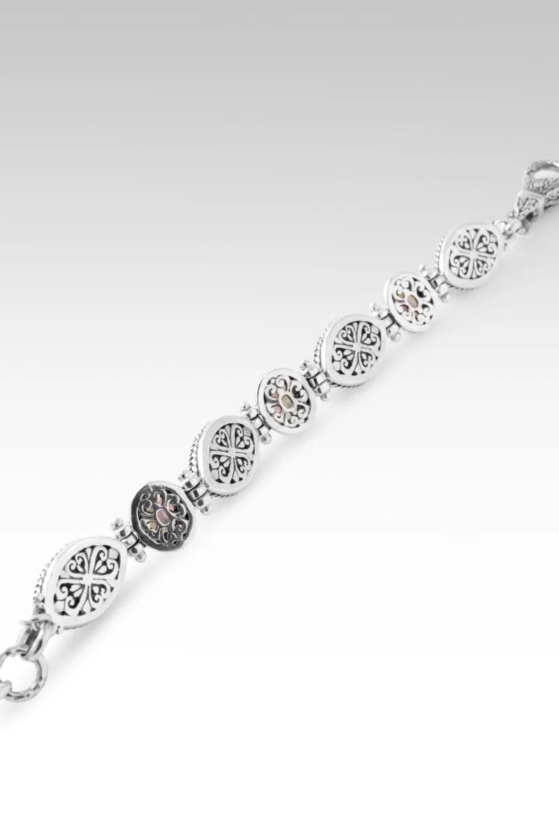 Praise in The Valley Bracelet? in Banded Blue Opal & Sheer Luck? Mystic Topaz