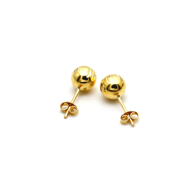 Real Gold Lined Stud Earring Set 0007MMV/76 E1030