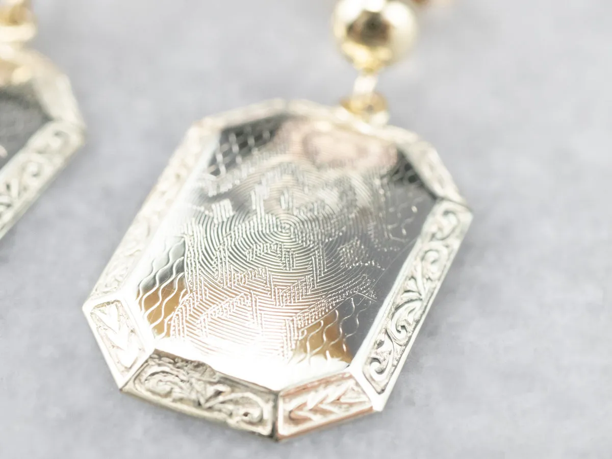 Retrofitted Gold Cufflink Earrings