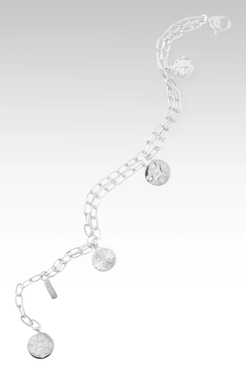 Rhodium Oxidized Direct My Path Bracelet? in White Zircon