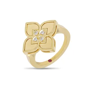 Roberto Coin Venetian Princess 18ct Yellow Gold Diamond Ring