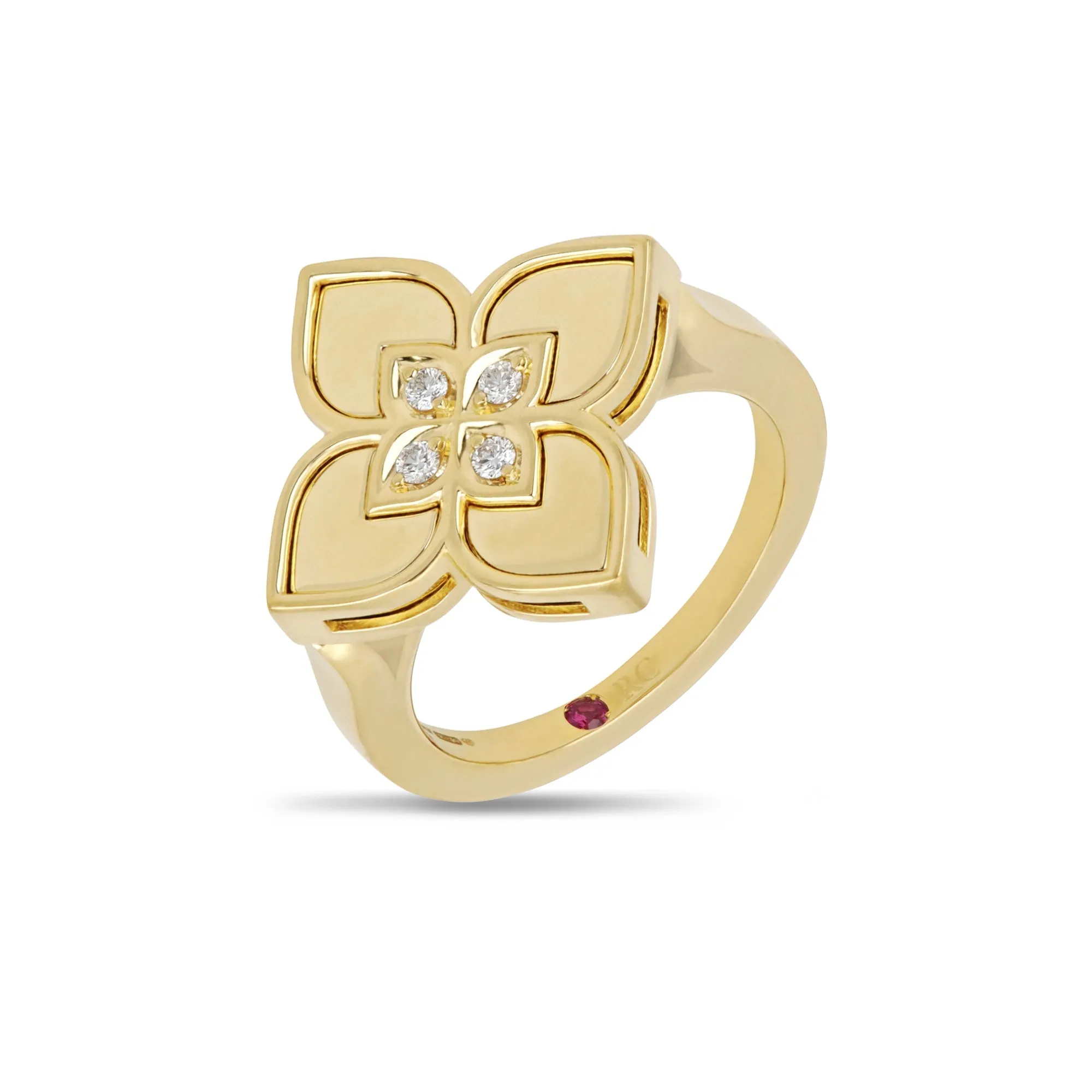 Roberto Coin Venetian Princess 18ct Yellow Gold Diamond Ring