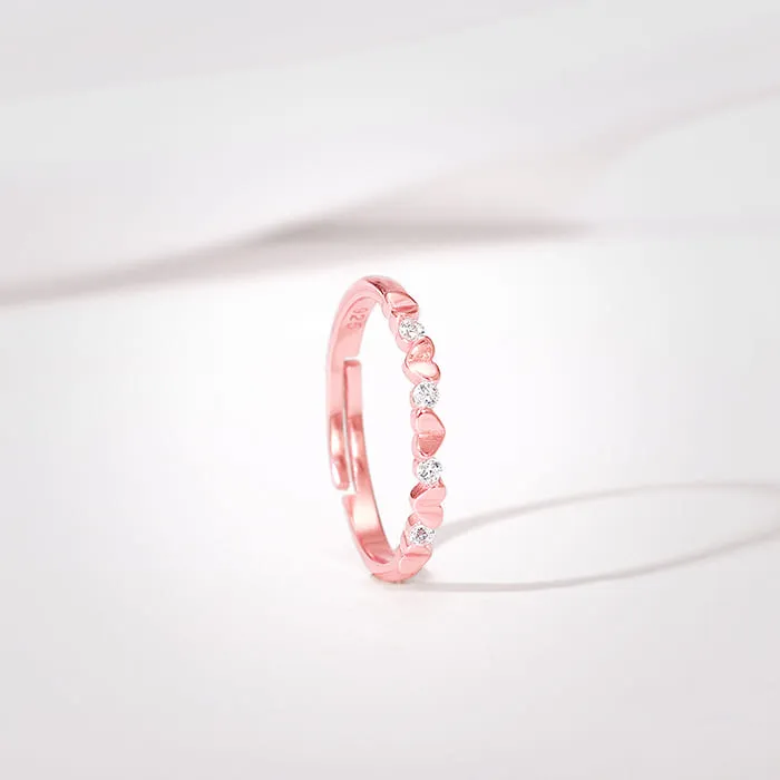 Rose Gold First Sparkle Ring