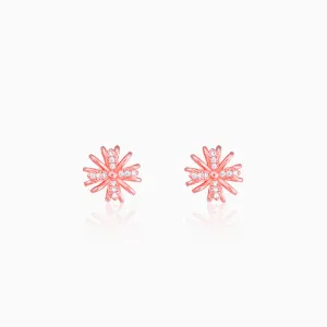Rose Gold Floral Dreams Studs
