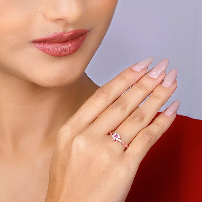 Rose Gold Flower Power Ring