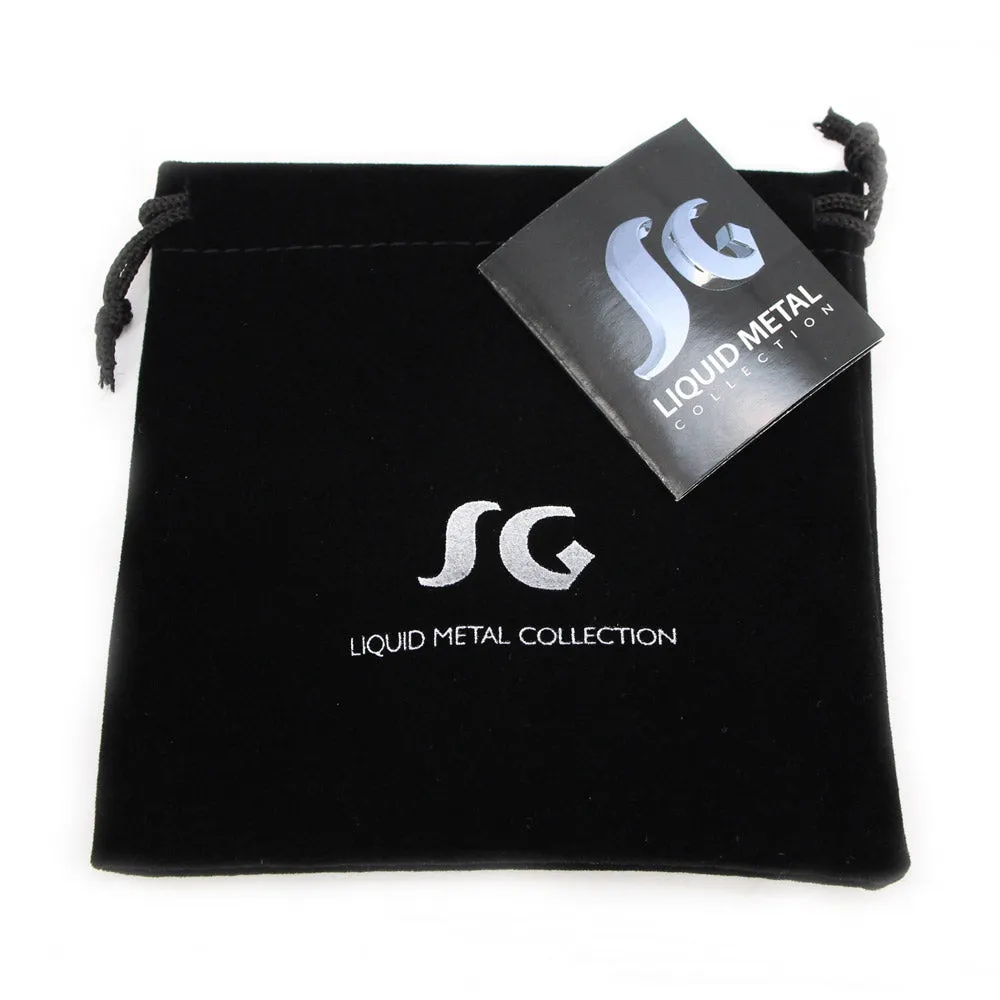 SG Liquid Metal B10-AS Antique Silver Bracelet by Sergio Gutierrez