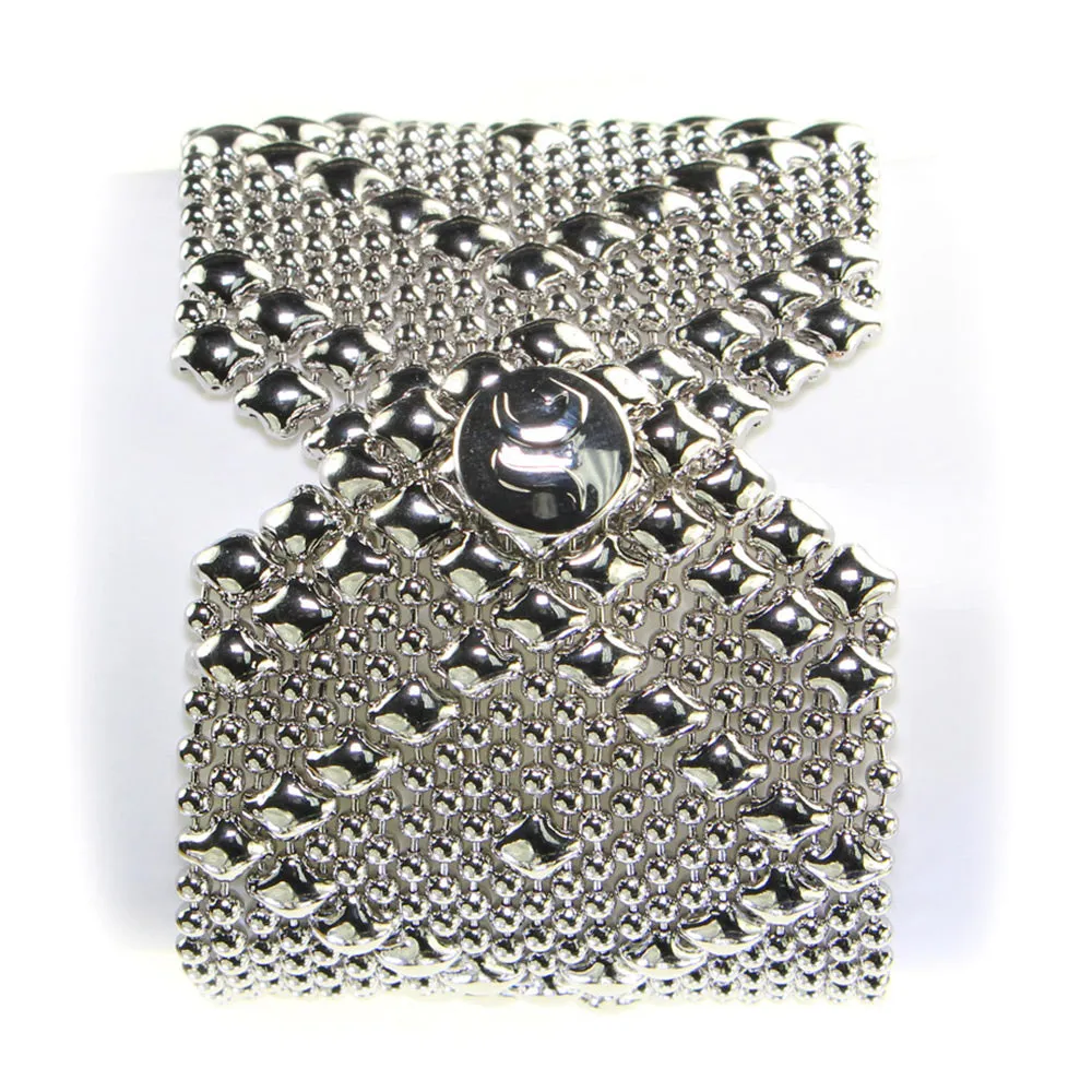 SG Liquid Metal B10-N Chrome Finish Bracelet by Sergio Gutierrez