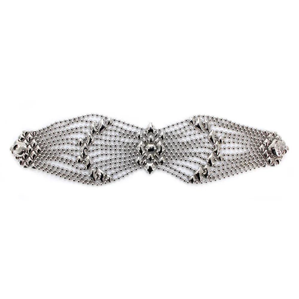 SG Liquid Metal B77-N Chrome Finish Bracelet by Sergio Gutierrez
