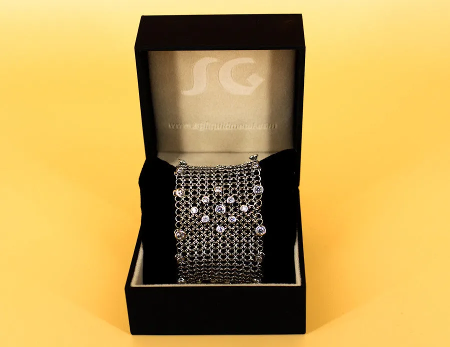 SG Liquid Metal Chainmail CMB3Z-AS (antique silver finish) Bracelet by Sergio Gutierrez