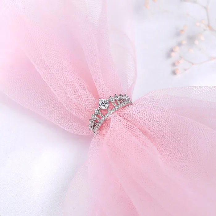 Silver Queen Crown Ring