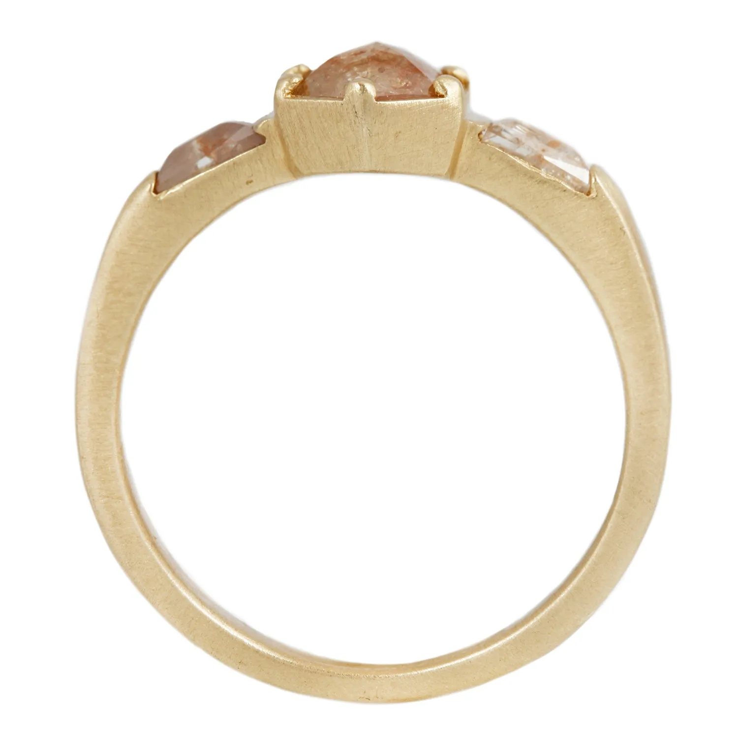 Six Bead Diamond Horizon Ring