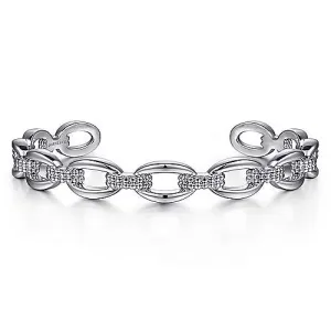 SS Bujukan Oval Link Cuff Bracelet