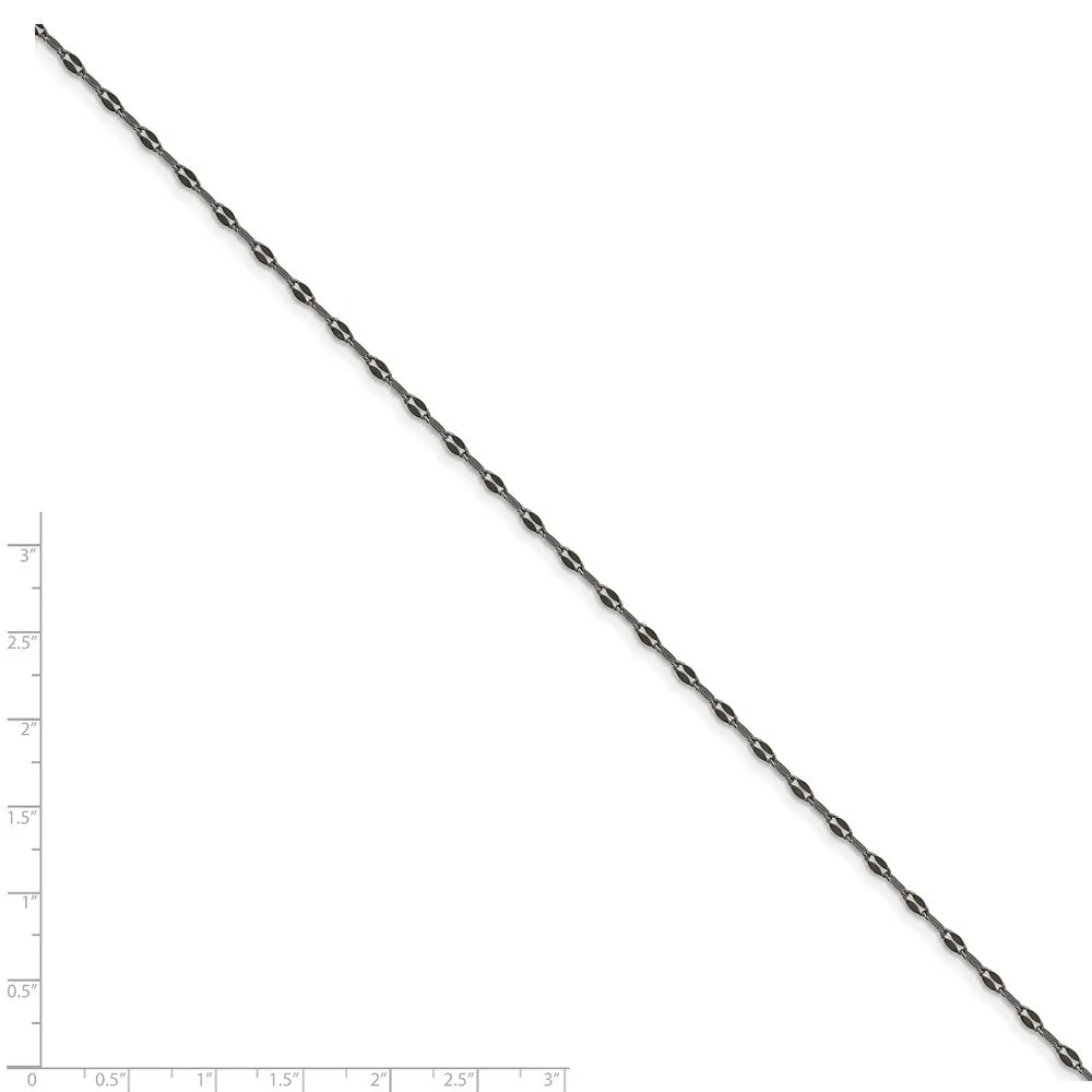 Stainless Steel 2.50mm Oxidized Fancy Chain | SRN1609