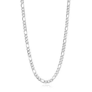 Stainless Steel 4.5mm Figaro Necklace