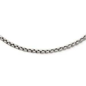 Stainless Steel Polished Fancy Link 3.80mm Chain Necklace