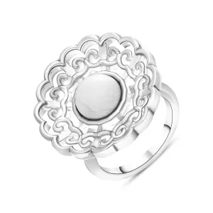 Sterling Silver Carrara Window Ring