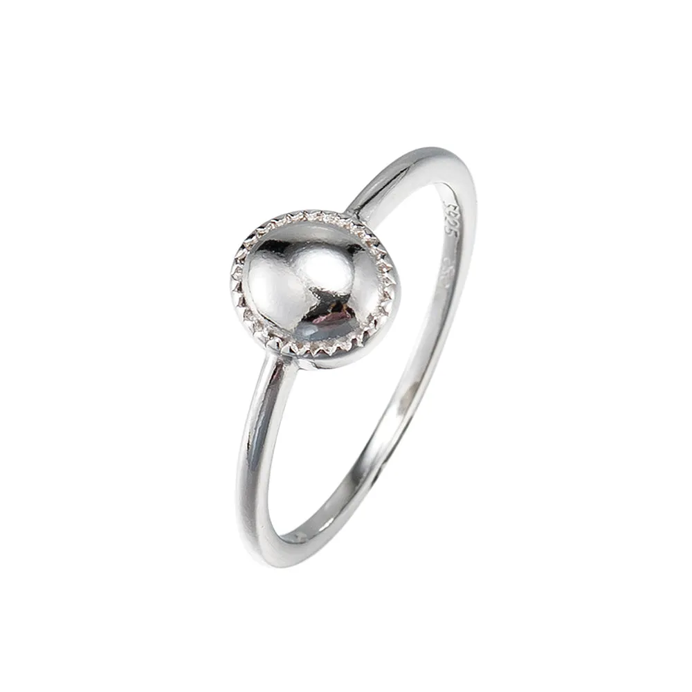 Sterling Silver Ovate Ring