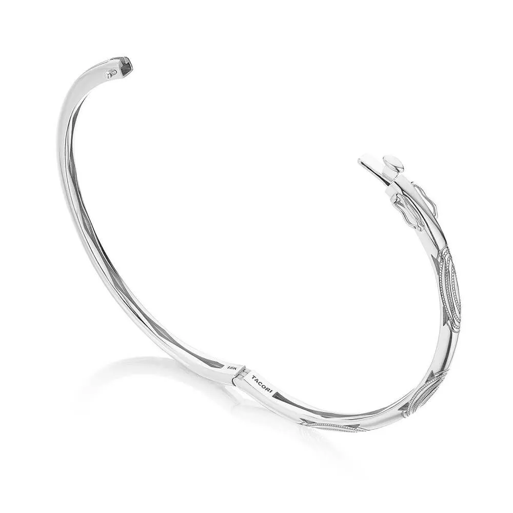 Tacori Crescent Eclipse 3mm Pulse Milgrain Bangle FB842-M