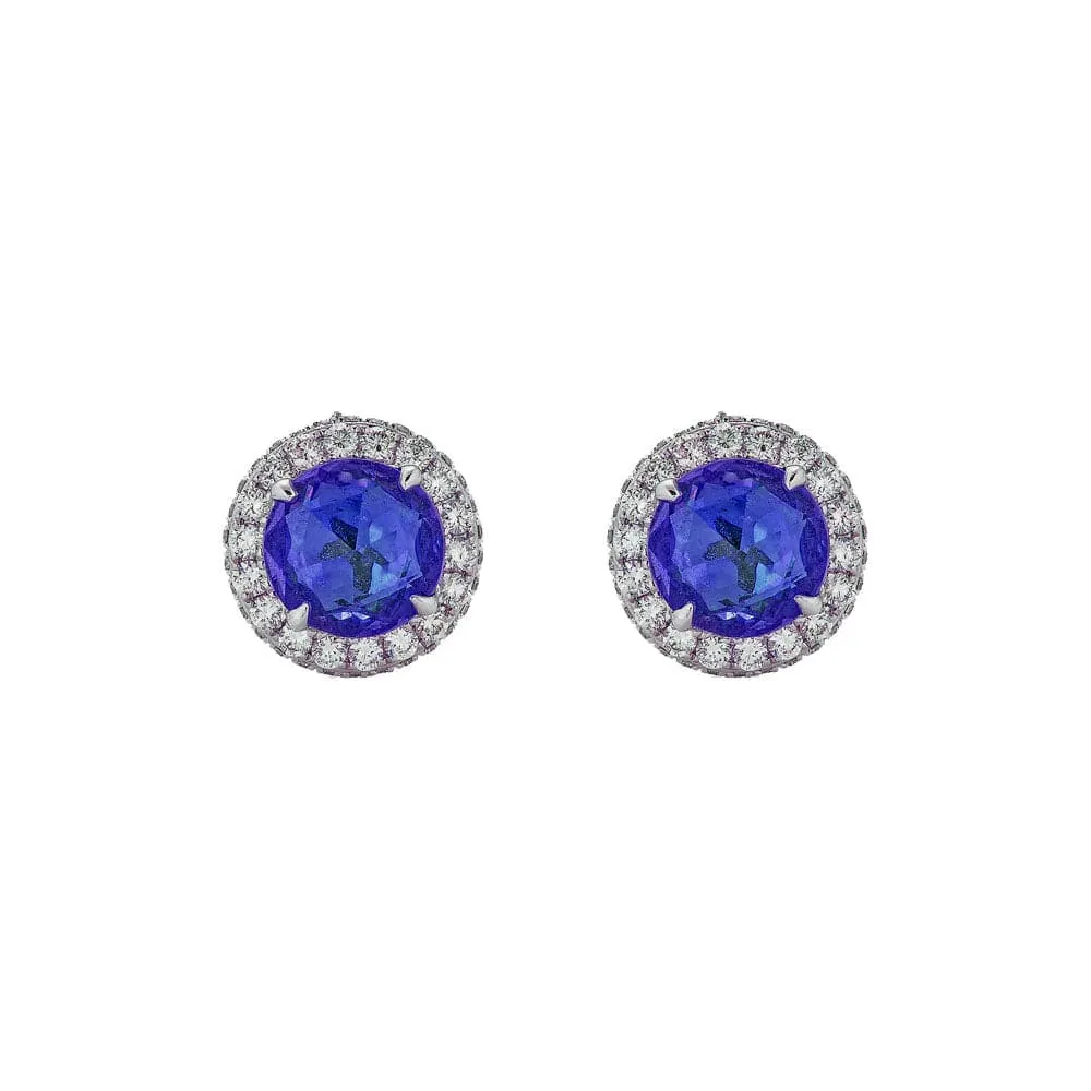 Tanzanite and Diamond Earrings