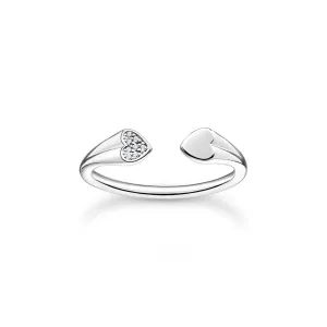 Thomas Sabo Charm Club Sterling Silver Hearts Ring D