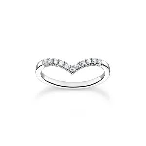 Thomas Sabo Charm Club Sterling Silver V-Shape Ring
