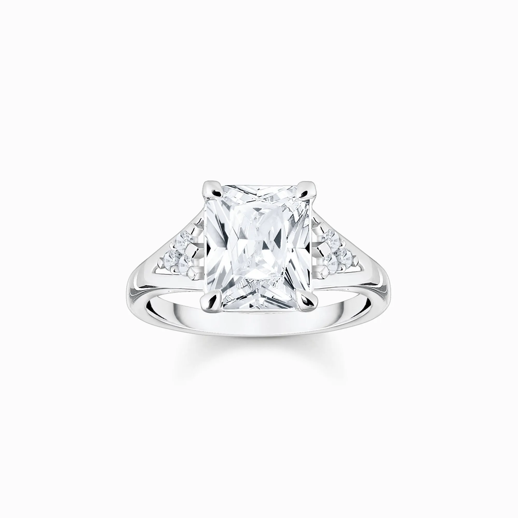 Thomas Sabo Sterling Silver White Stones Ring