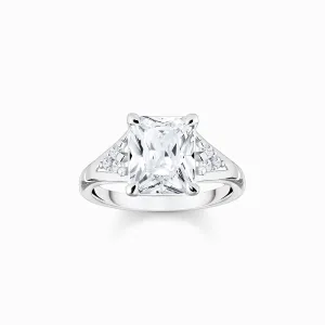 Thomas Sabo Sterling Silver White Stones Ring