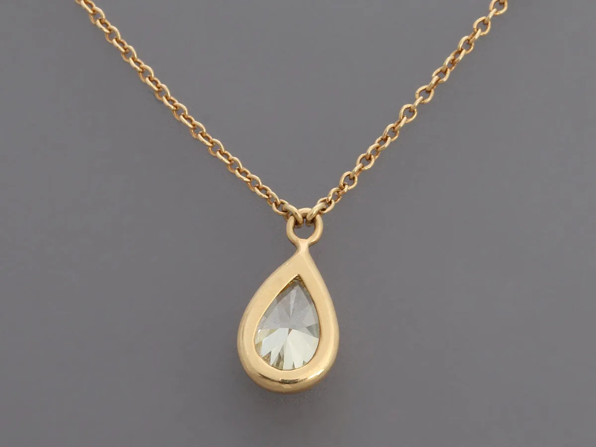 Tiffany & Co. 18K Yellow Gold 0.72-Carat Yellow Diamond Pendant Necklace