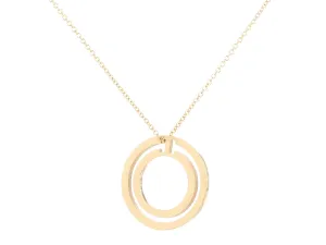 Tiffany & Co. 18K Yellow Gold Tiffany T Circle Pendant Necklace