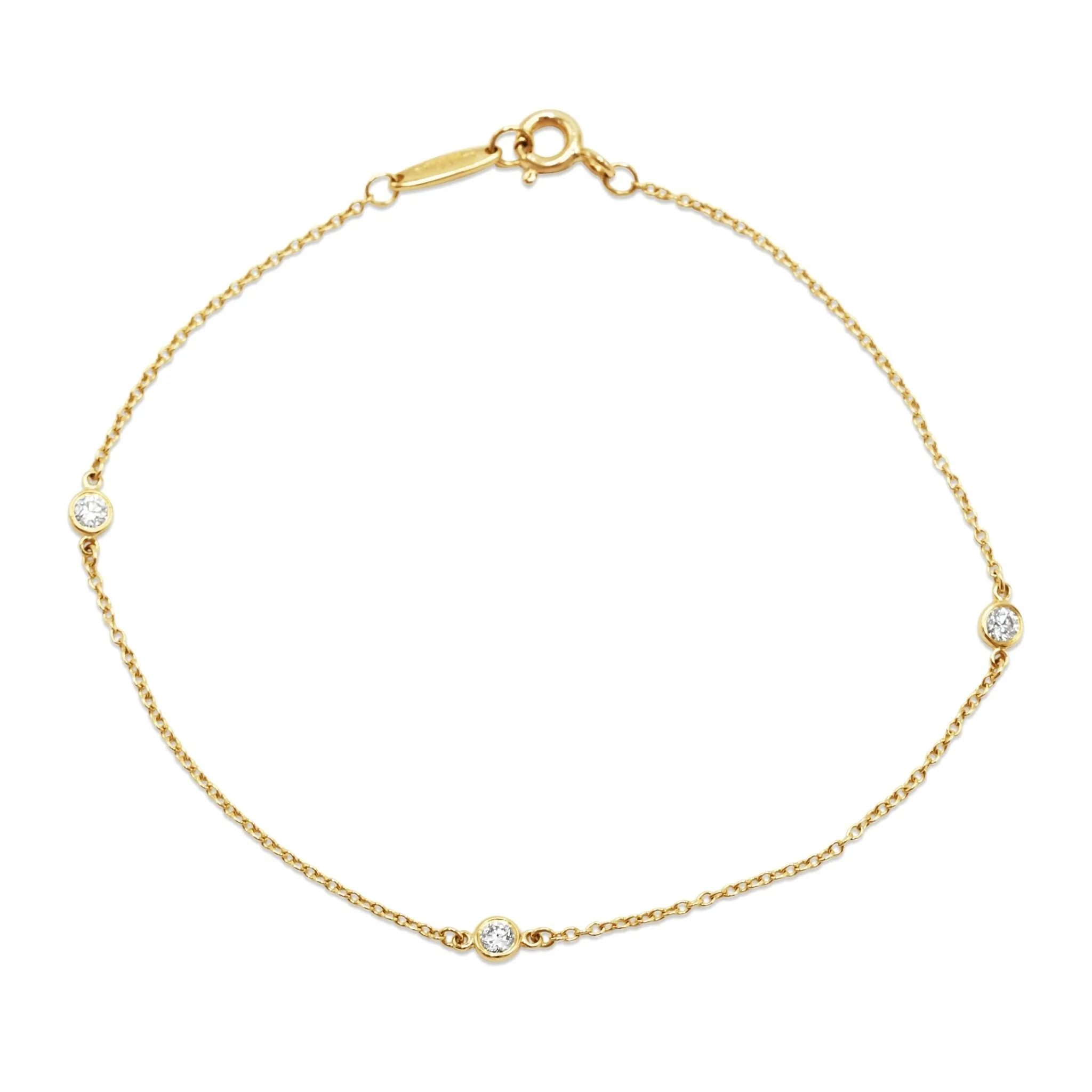 Tiffany Elsa Peretti Diamonds By The Yard Bracelet - 18ct Yellow Gold