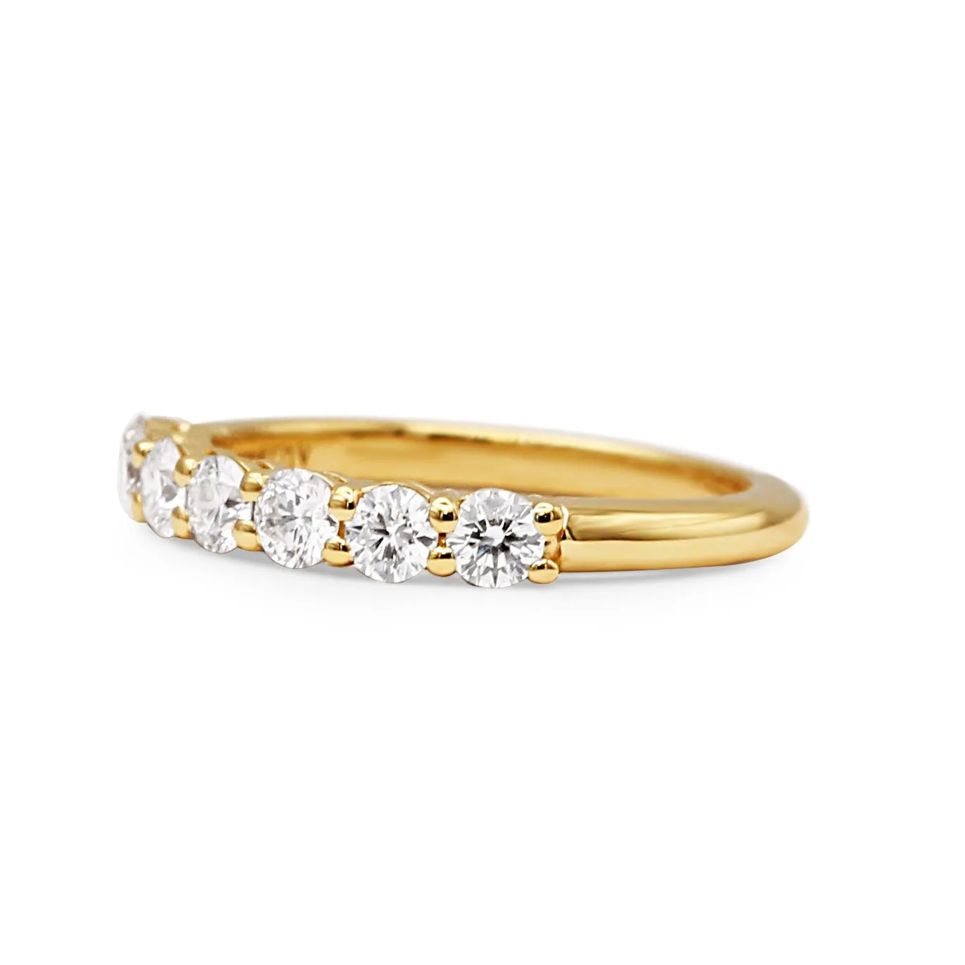 Tiffany Forever Seven Stone Diamond Band Ring - 18ct Yellow Gold