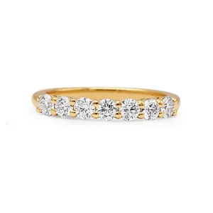 Tiffany Forever Seven Stone Diamond Band Ring - 18ct Yellow Gold