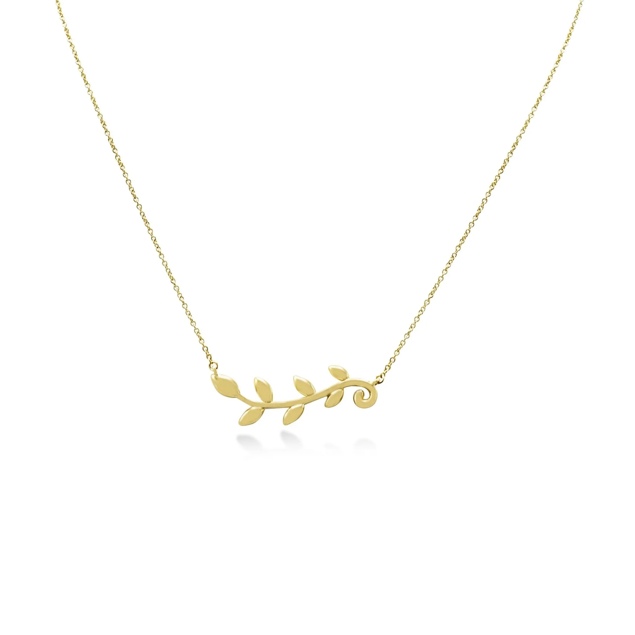 Tiffany Paloma Picasso Olive Leaf Vine Pendant Necklace
