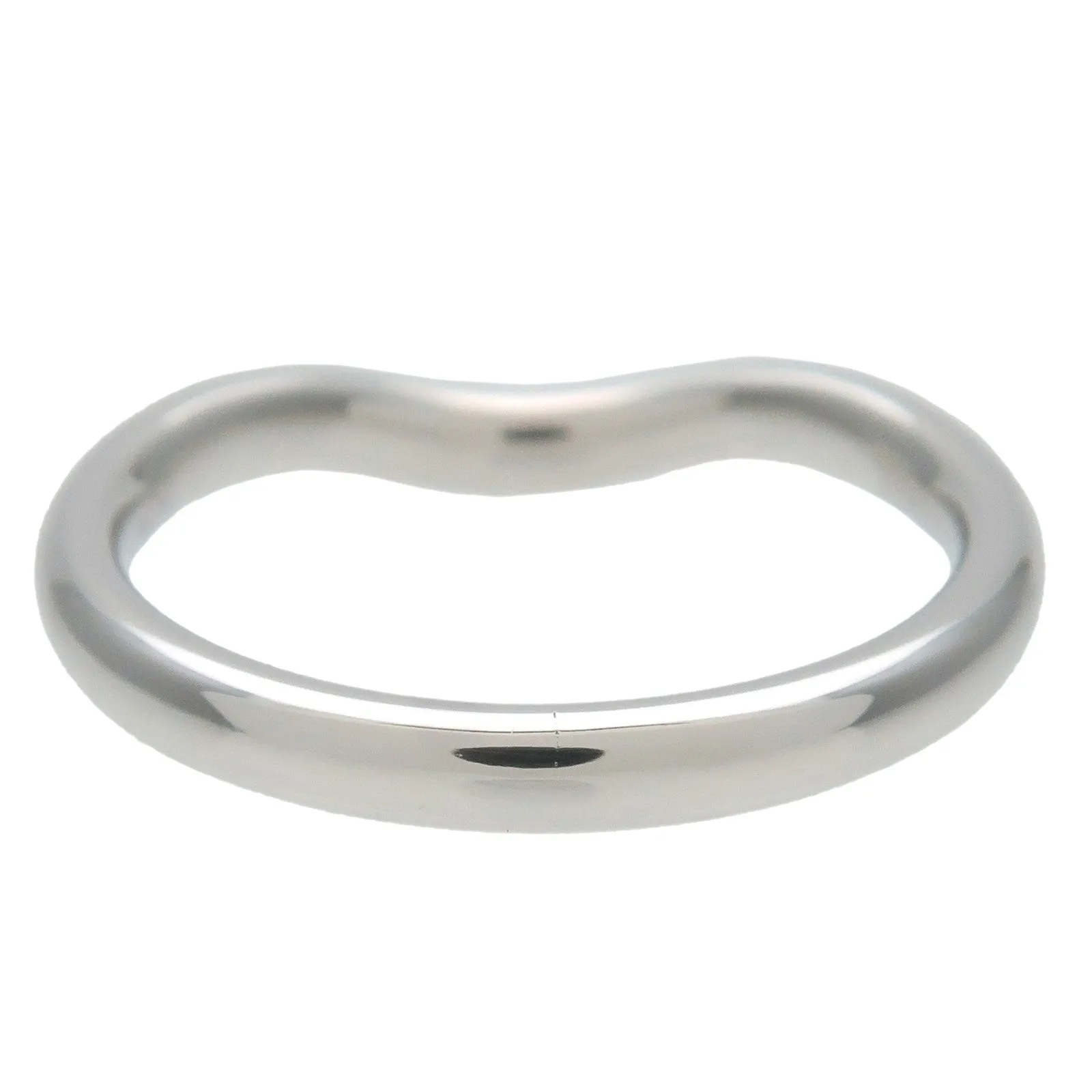 Tiffany&Co. Carved Band Ring 9P Diamonds PT950 EU46.5 US3.5-4 HK8 Used