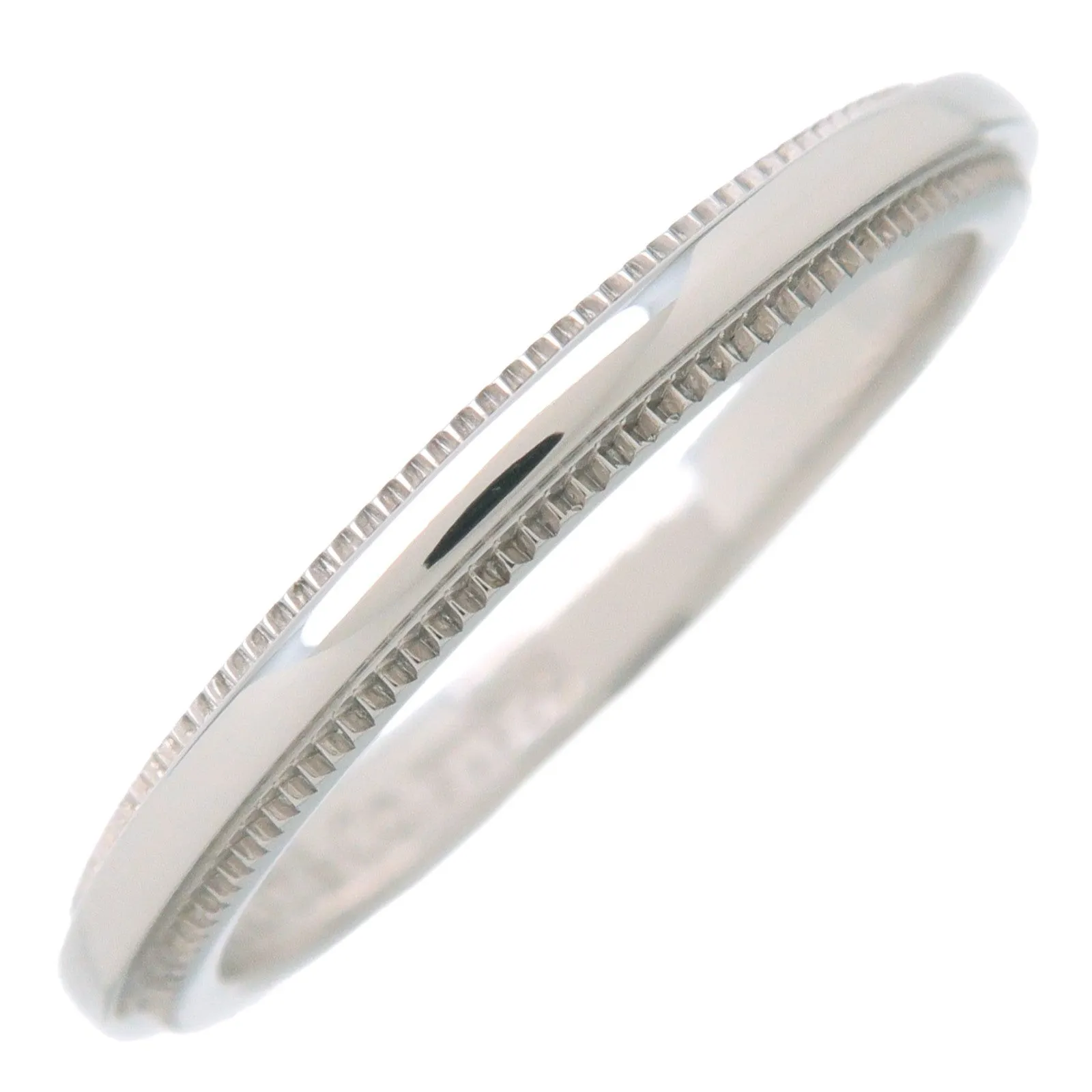 Tiffany&Co. Milgrain Band Ring PT950 Platinum US3.5 EU45