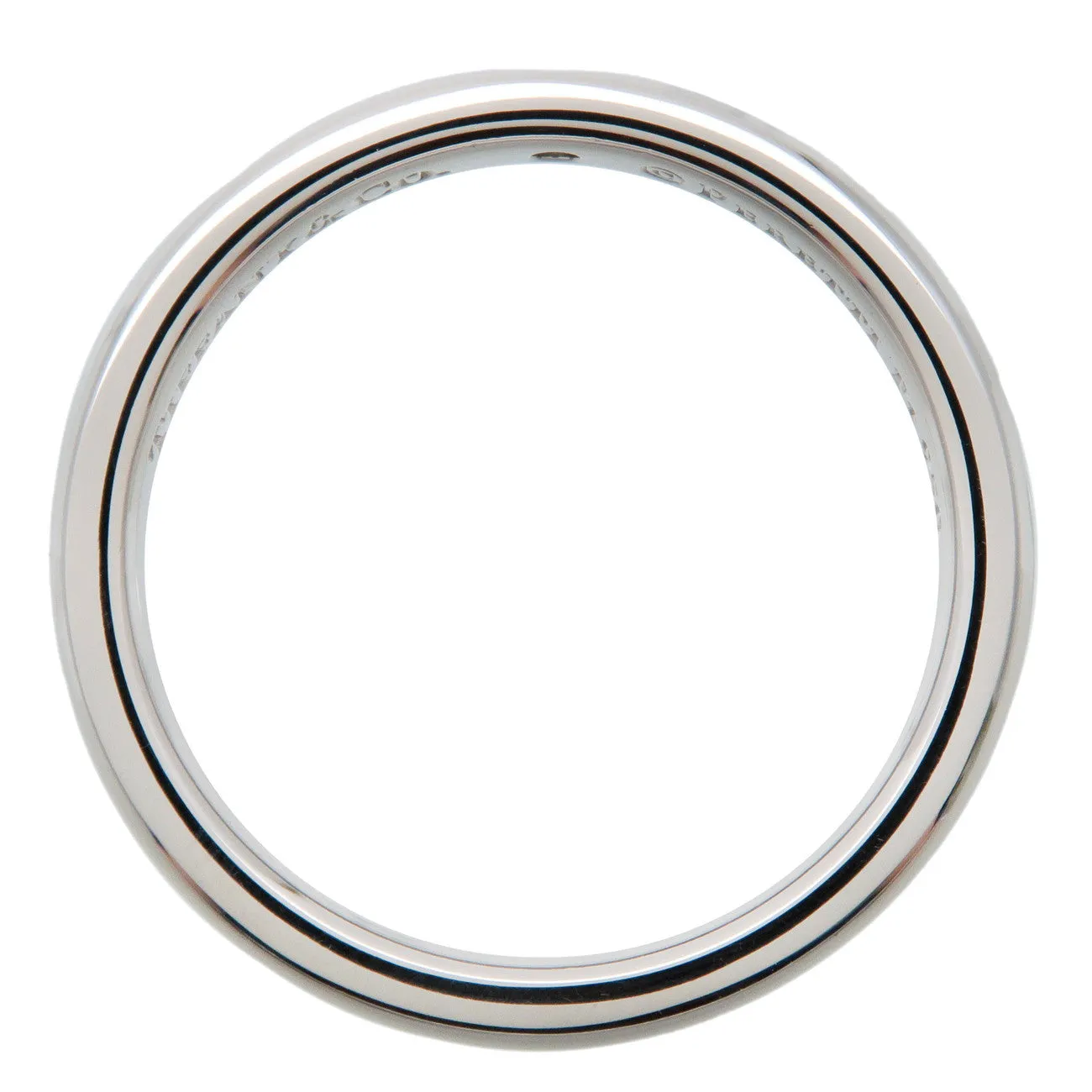 Tiffany&Co. Stacking Band Ring 1P Diamond PT950 Platinum US5 EU49 F/S Used