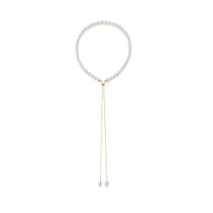 Transformable 18K Gold Necklace w. Akoya Pearls