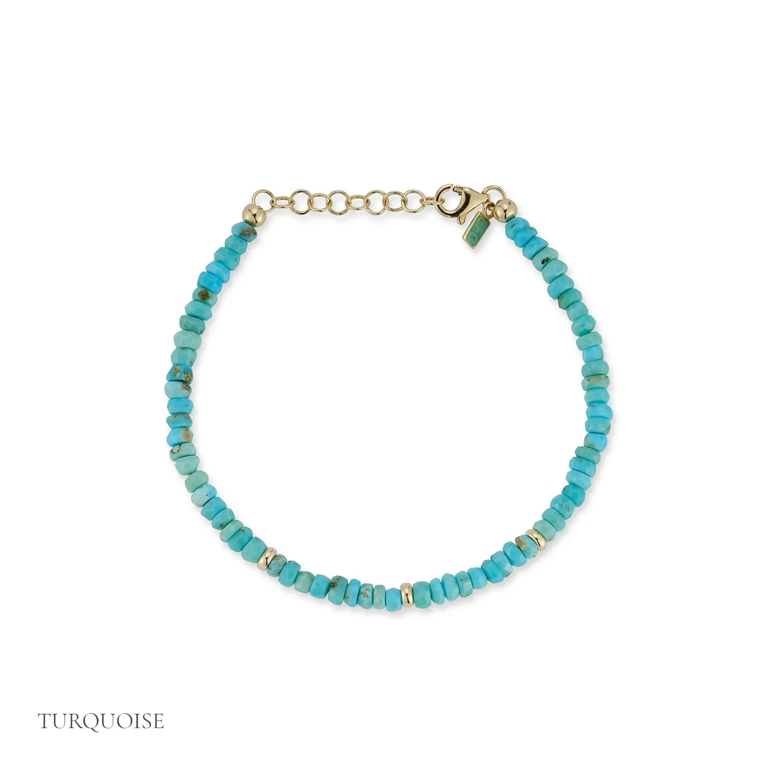 Turquoise Birthstone Bead Bracelet