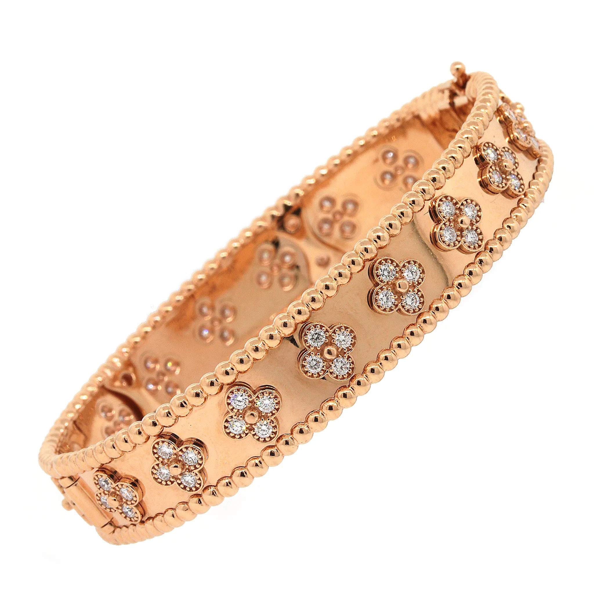 Van Cleef & Arpels Perl??e Collection Diamond Bracelet in 18k Gold