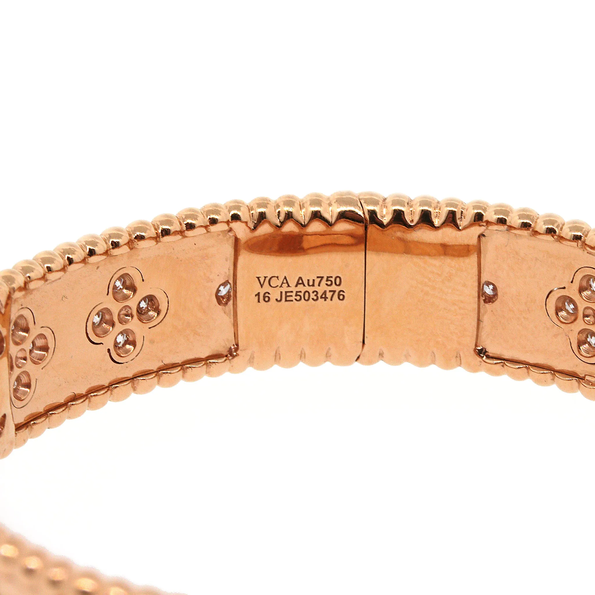 Van Cleef & Arpels Perl??e Collection Diamond Bracelet in 18k Gold