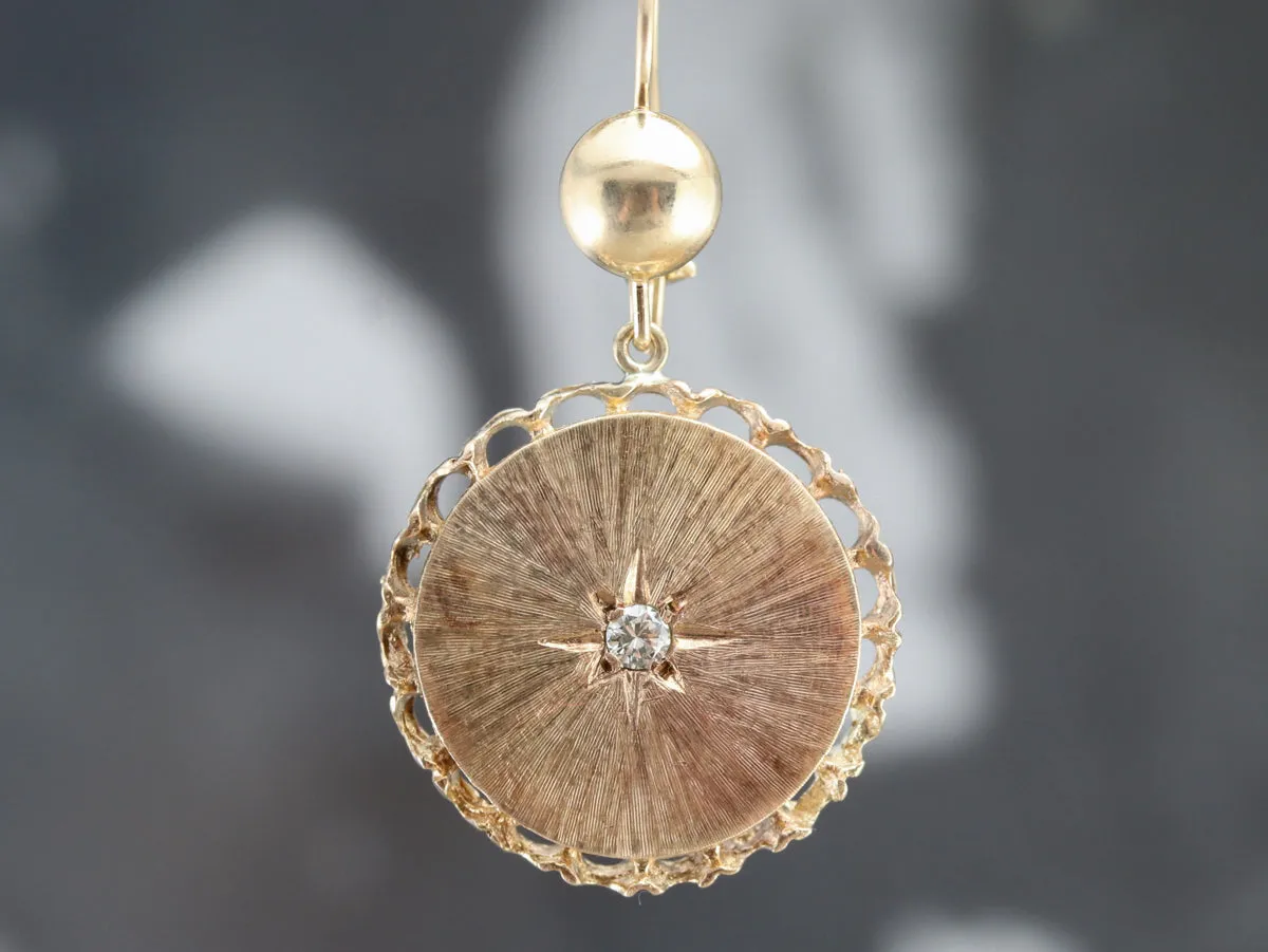 Victorian Diamond Starburst Earrings