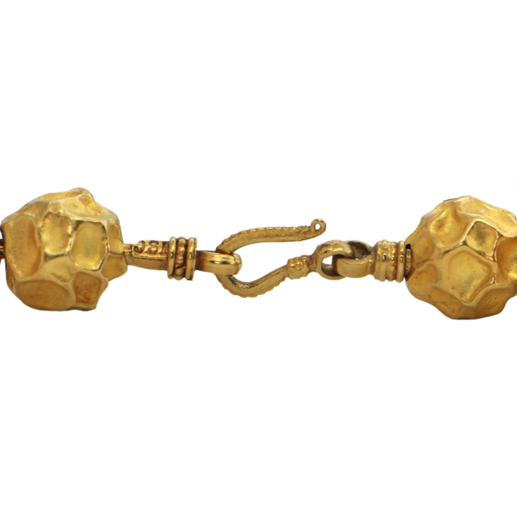 Vintage 18K Gold Ball Bead Necklace