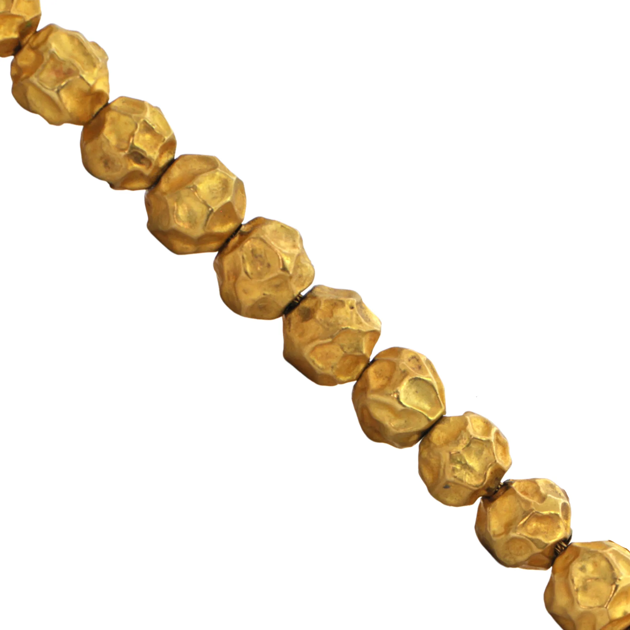 Vintage 18K Gold Ball Bead Necklace
