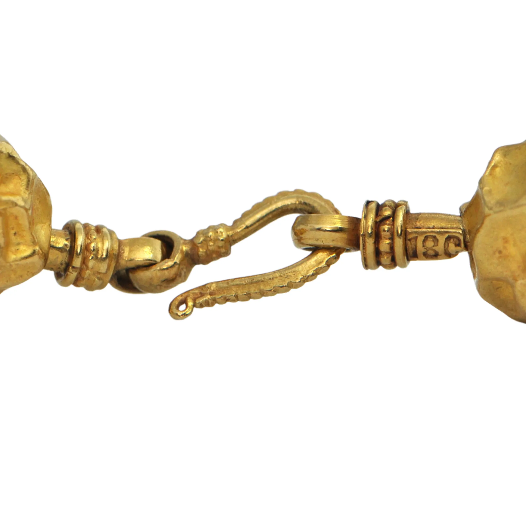 Vintage 18K Gold Ball Bead Necklace