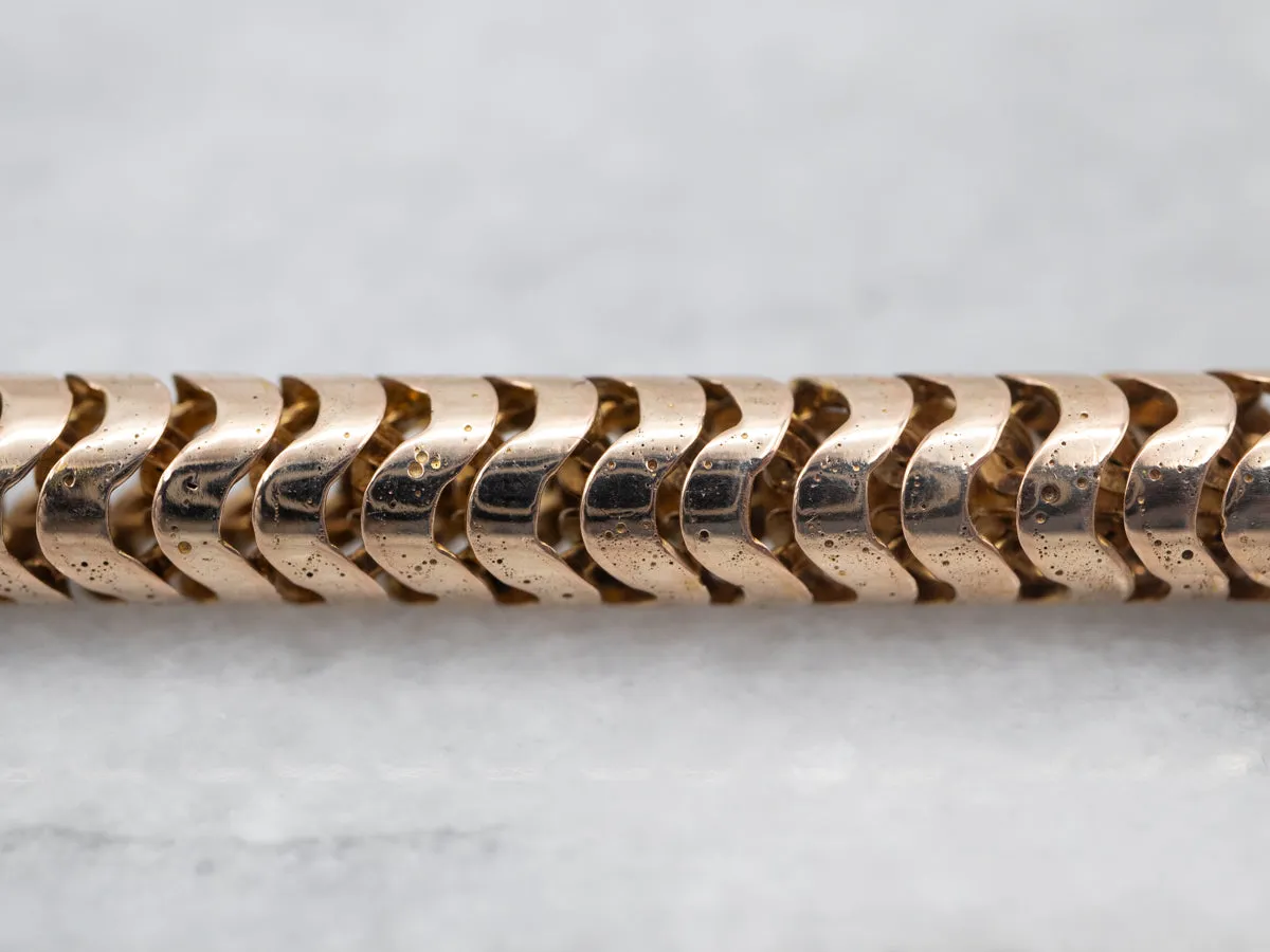 Vintage Gold Snake Chain Bracelet
