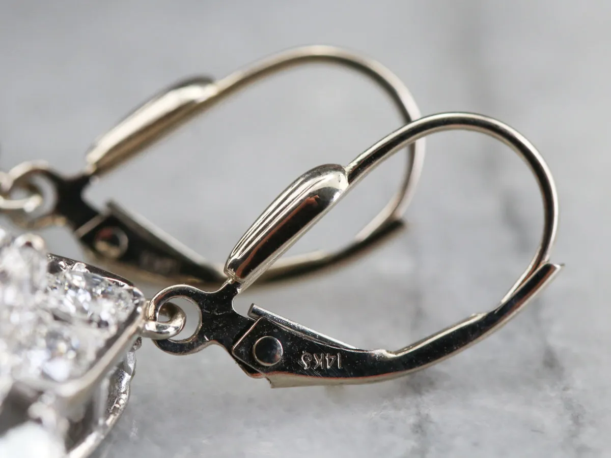 White Gold Diamond Chandler Earrings