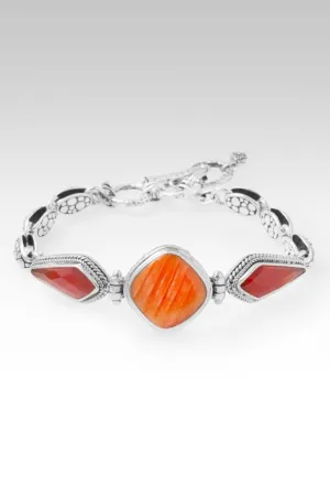 Your Light Will Shine Bracelet? in Orange Spiny Oyster & Carnelian